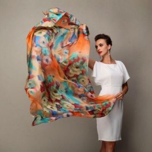 2022 Winter women's scarf, mulberry silk shawl, long silk scarf 180 * 110cm