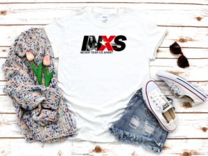 INXS Never Tear Us Apart White Women&#039;s 3/4 Short Sleeve T-Shirt A102