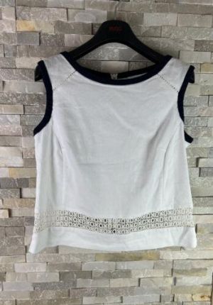 Fenn Wright Manson ladies size XS linen blend sleevless top blouse