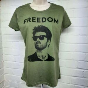 George Michael Freedom Lady fit T-shirt - Olive